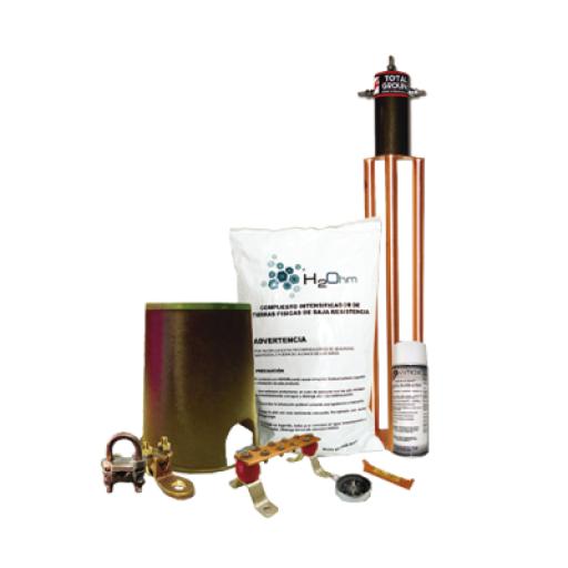 [TOTALGROUND_KIT-MASTER-100AB] Total Ground Kit de Tierra Física con Electrodo TG100AB y accesorios de instalación.