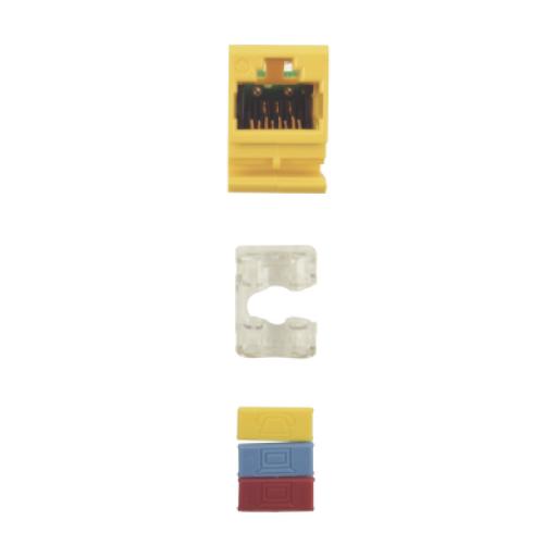 [SIEMON_MX6-F05] Siemon Jack MAX UTP Categoría 6, Estilo 110, Montaje Plano, Color Amarillo