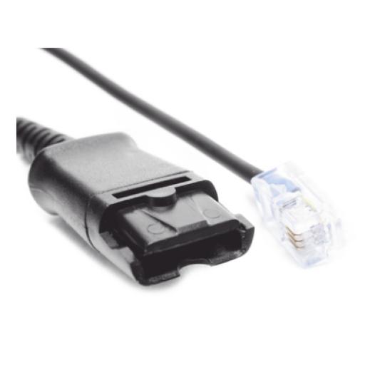 [FANVIL_QD03] Fanvil Cable adaptador para diademas modelo HT101, HT201 y HT202 para compatibilidad con teléfonos Grandstream, análogos, digitales, etc.