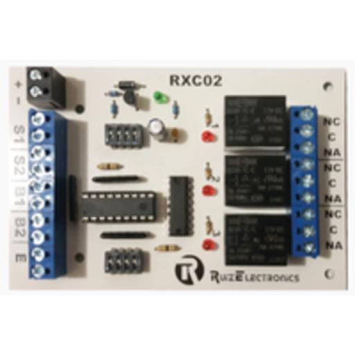 [RUIZELECTRONICS_RXC02] Ruiz Electronics Tarjeta para control de Esclusas para 2 puertas con temporizador en desbloqueo y bloqueo/ entrada para botón de emergencia/ salida de emergencia.