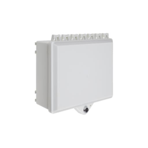 [STI_STI-7520-OW] STI Gabinete de Policarbonato Blanco Súper Resistente, para Uso en Interior o Exterior, Cerradura con Llave