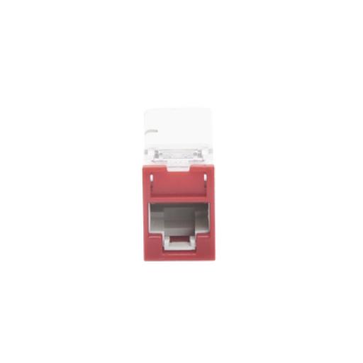 [SIEMON_Z6-03] Siemon Jack Z-MAX UTP Categoría 6, Montaje híbrido en Placa de Pared (Plano y Angulado), Color Rojo
