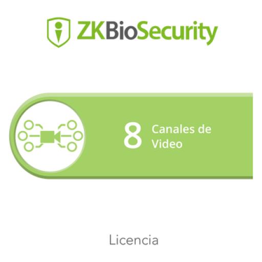 [ZKTECO_ZK-BS-VID-8CH] ZKTeco Licencia para ZKBiosecurity para modulo de video hasta 8 canales de video