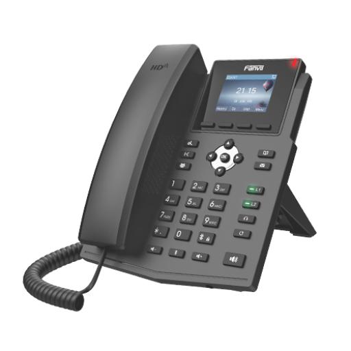 [FANVIL_X3SP-V2] Fanvil Teléfono IP empresarial para 4 líneas SIP con pantalla LCD de 2.4 pulgadas a color, Opus y conferencia de 3 vías, PoE.