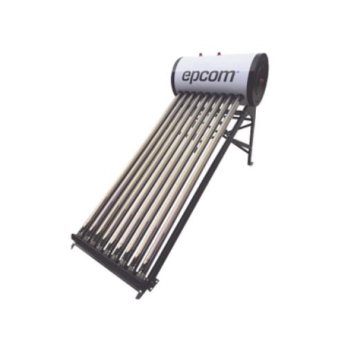[EPCOM_STE-LPWH90] Epcom Bóiler Solar de Baja Presión con 9 Tubos de Vacío de 90 L, Resistentes a Granizo de Hasta 25 mm/ l , Incluye Anodo de Magnesio
