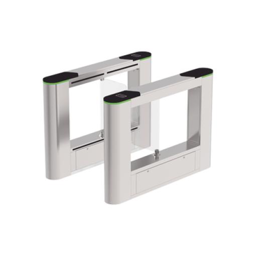 [ZKTECO_SBTL6000] ZKTeco Barrera Abatible para un carril de acceso peatonal con cubiertas intercambiables