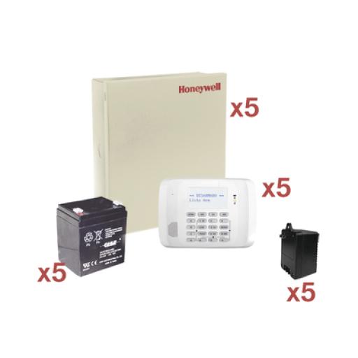[HONEYWELLHOMERESIDEO_VISTA48-KIT5] HONEYWELL HOME RESIDEO Kit de 5 Paneles VISTA48 con Bateria y Transformador