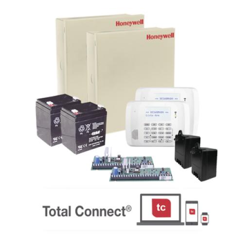 [HONEYWELLHOMERESIDEO_VISTA48DOBLE] HONEYWELL HOME RESIDEO 2 Paneles de Alarma VISTA48/6162RF Teclado Alfanumérico con Receptor Inalámbrico, Batería y Transformador