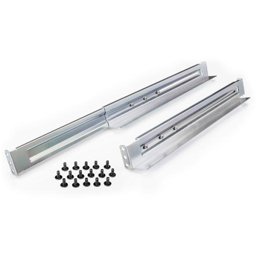 [CYBERPOWER_4POSTRAIL] CyberPower Kit de Rieles Para Racks de 4 Postes, Para UPS de 1 a 3 UR, Profundidad Ajustable, Soporte de Peso de 104.78 Kg