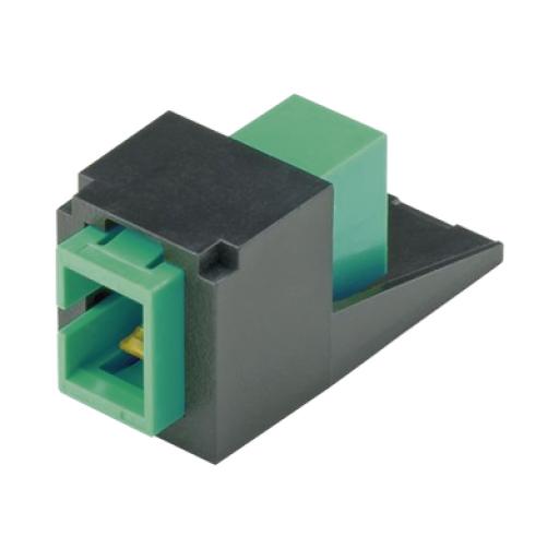 [PANDUIT_CMSAGSCZBL] Panduit Módulo Acoplador SC/APC Simplex, para Fibra Óptica Monomodo OS1/OS2, Tipo Mini-Com, Color Negro