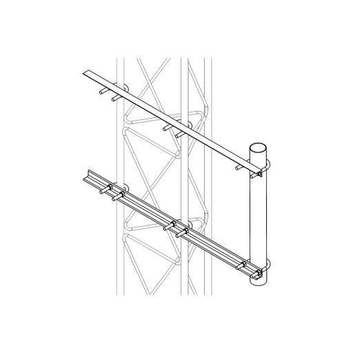 [SYSCOMTOWERS_S-BRA-LI-30G] SYSCOM TOWERS Brazo Lateral Liviano para Tramo STZ30G Galvanizado por Inmersión en Caliente.