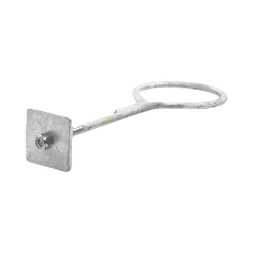 [SYSCOMTOWERS_SAP-01-SG] SYSCOM TOWERS Ancla con Aro, largo: 40 cm. de 1/2" de espesor para Losa o Pared. Galvanizado por Inmersión.