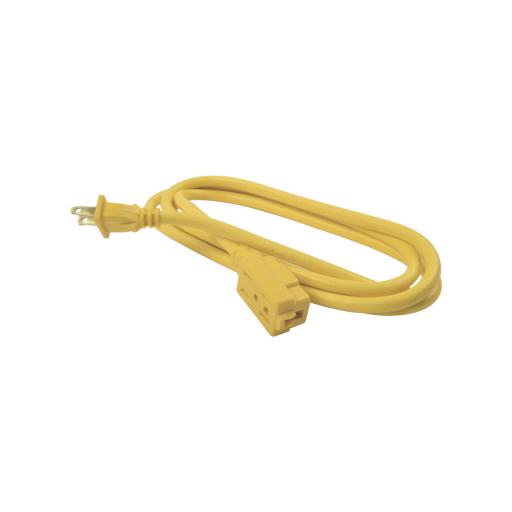 [SURTEK_SYS-136040] Surtek Extensión Eléctrica de Uso Rudo 2 metros / 127 V CA 10 A Máximo /  Color Amarillo.
