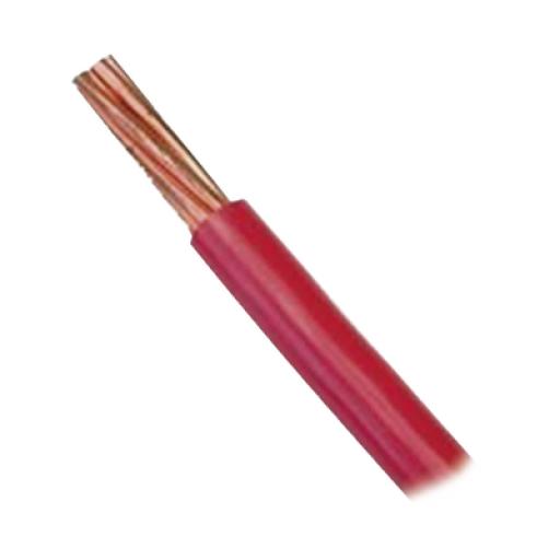 [INDIANA_SLY-304-RED/100] Indiana Cable 10 awg  color rojo,Conductor de cobre suave cableado. Aislamiento de PVC, auto extinguible. BOBINA 100 MTS