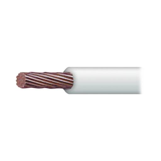 [INDIANA_SLY-304-WHT/100] Indiana Cable 10 awg  color blanco,Conductor de cobre suave cableado. Aislamiento de PVC, autoextinguible. BOBINA 100 MTS