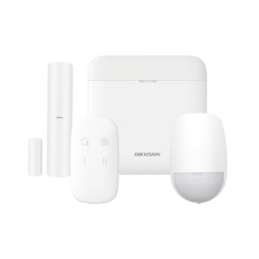 [HIKVISIONDIGITALTECHNOLOGY_DS-PWA48-K] Hikvision Digital Technology (AX PRO) KIT de Alarma AX PRO / Incluye: 1 Hub con bateria de respaldo / 1 Sensor PIR / 1 Contacto Magnético / 1 Control Remoto / WiFi / Compatible con Hik-Connect P2P