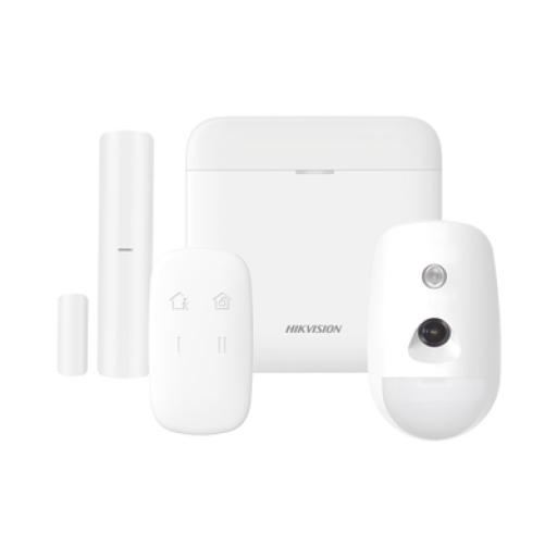 [HIKVISIONDIGITALTECHNOLOGY_DS-PWA48-K-CAM] Hikvision Digital Technology (AX PRO) KIT de Alarma AX PRO / Incluye: 1 Hub con bateria de respaldo / 1 Sensor PIR con Cámara / 1 Contacto Magnético / 1 Control Remoto / WiFi / Compatible con Hik-Connect P2P