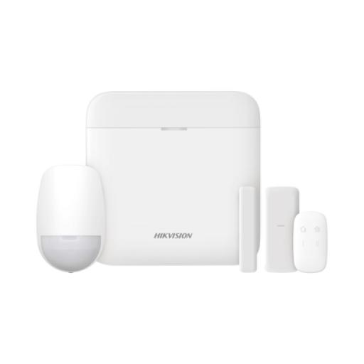 [HIKVISIONDIGITALTECHNOLOGY_DS-PWA48-KSLIM] Hikvision Digital Technology (AX PRO) KIT de Alarma AX PRO / Incluye: 1 Hub con bateria de respaldo / 1 Sensor PIR / 1 Contacto Magnético slim / 1 Control Remoto / WiFi / Compatible con Hik-Connect P2P