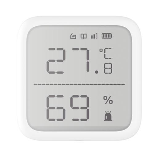 [HIKVISIONDIGITALTECHNOLOGY_DS-PDTPH-E-WB] Hikvision Digital Technology (AX PRO) Detector de Temperatura y Detector de Humedad Inalámbrico / 2.7" de Tamaño / Uso en Interior / Rango de Detección desde  -35°C hasta 99°C
