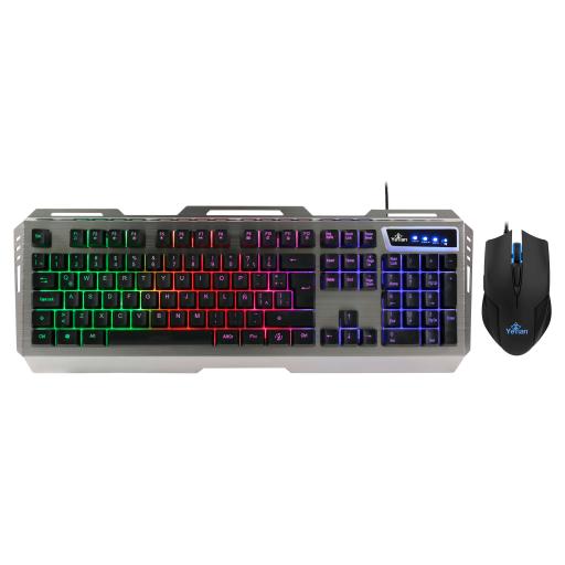 [YEYIAN_YKP-20706] KIT TECLADO Y MOUSE YEYIAN GAMING LED YKP-20706 PHOENIX 3000 USB 3200