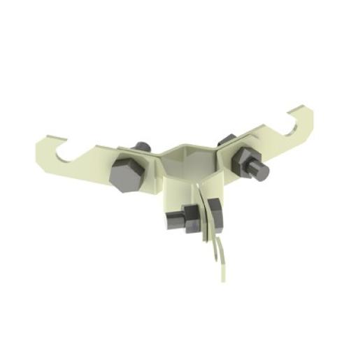 [SYSCOMTOWERS_SLM-BR] SYSCOM TOWERS Bracket para Mástil para Sujeción de Retenida (Para mást. de 1" a 2" Diam. Ext.)