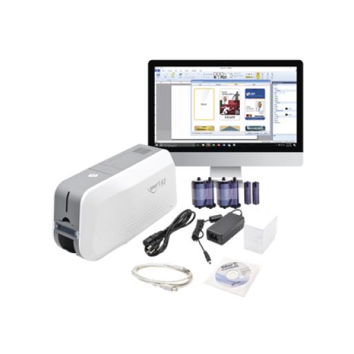 [IDP_SMART51SK] IDP Kit de Impresora tarjetas de PVC / Puede Crecer a Laminador/ Una Cara / Incluye: 2 x Ribbon a Color, 100 Tarjetas PVC, Kit de Limpieza, Software