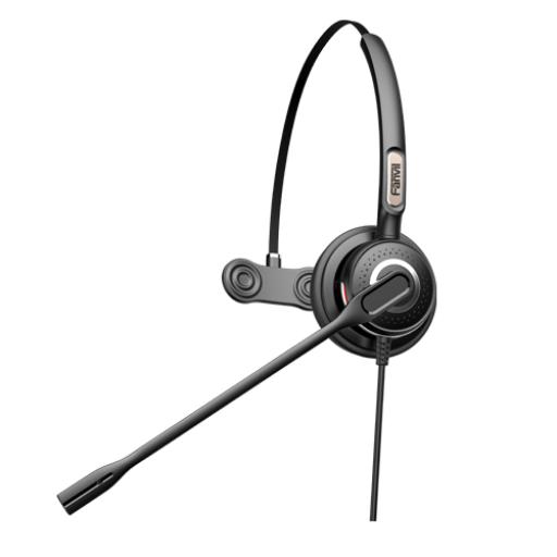 [FANVIL_HT201] Fanvil Diadema monoaural con tecnología antishock para teléfonos IP FANVIL y Polycom con micrófono de cancelación de ruido, larga durabilidad