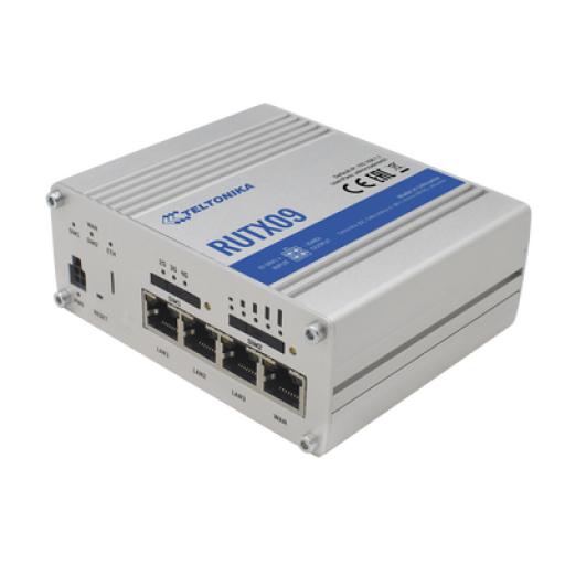 [TELTONIKA_RUTX09] Teltonika Router Industrial LTE(4.5G) Cat6, 4 puertos Gigabit, Doble ranura SIM, GNSS
