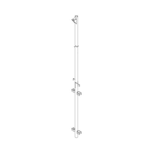 [SYSCOMTOWERS_SPLUMAP] SYSCOM TOWERS Pluma de Aluminio de 4 metros CED.40  para Instalación de Tramos STZ (Con Polea).