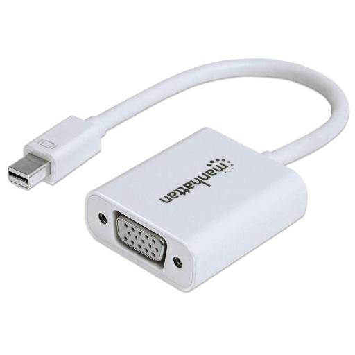 [MANHATTAN_151382] Adaptador Mini DisplayPort a VGA Manhattan Blanco.