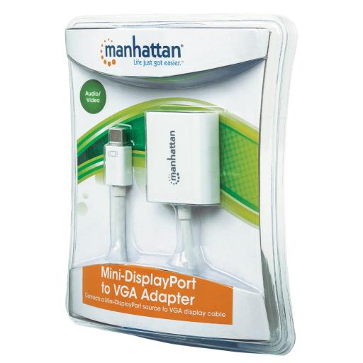 [MANHATTAN_151382] Adaptador Mini DisplayPort a VGA Manhattan Blanco.