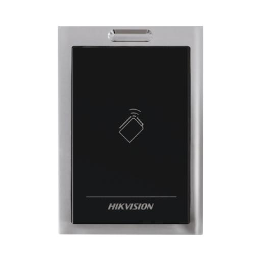 [HIKVISIONDIGITALTECHNOLOGY_DS-K1101M] Hikvision Digital Technology Lector de Tarjetas MIFARE / Conexión Wiegand y RS-485 / Estético y Fácil de Utilizar / Indicador LED