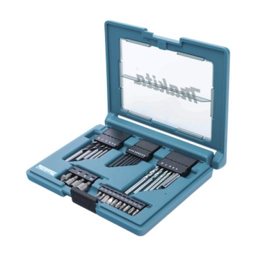 [MAKITA_B-49389] Makita Juego de accesorios multipropósito 33 piezas estuche tipo tablet.