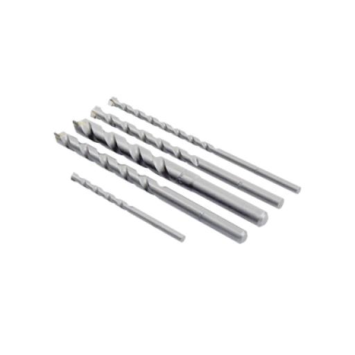 [MAKITA_D-36033] Makita Juego de 5 Pzas. de Broca para Concreto, Zanco Recto (3/16", 1/4", 5/16", 3/8" y 1/2").