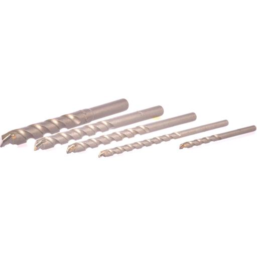 [MAKITA_D-36033] Makita Juego de 5 Pzas. de Broca para Concreto, Zanco Recto (3/16", 1/4", 5/16", 3/8" y 1/2").