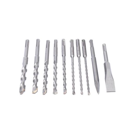 [MAKITA_D-45820] Makita  Juego con 10 piezas de brocas y cinceles SDS PLUS