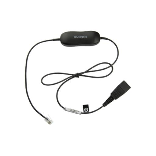[JABRA_GN-1216-S] Jabra Cable para diademas BIZ1500, BIZ2300 y BIZ2400, para compatibilidad con telefonos AVAYA 96xx/16xx QD a RJ-9 (88001-03)