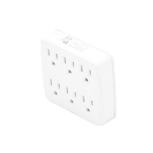 [TXPRO_TX6-OUTLET] txPRO Multicontacto para pared con 6 contactos color blanco,125 V /15 A