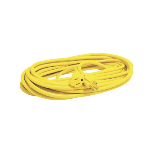 [SURTEK_SYS-136171] Surtek Extensión Eléctrica de Uso Rudo Aterrizada 5 metros /127 V CA 10 A Máximo / Color Amarillo.