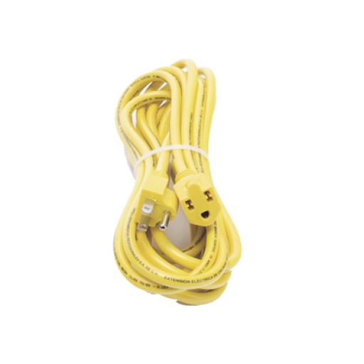 [SURTEK_SYS-136171] Surtek Extensión Eléctrica de Uso Rudo Aterrizada 5 metros /127 V CA 10 A Máximo / Color Amarillo.
