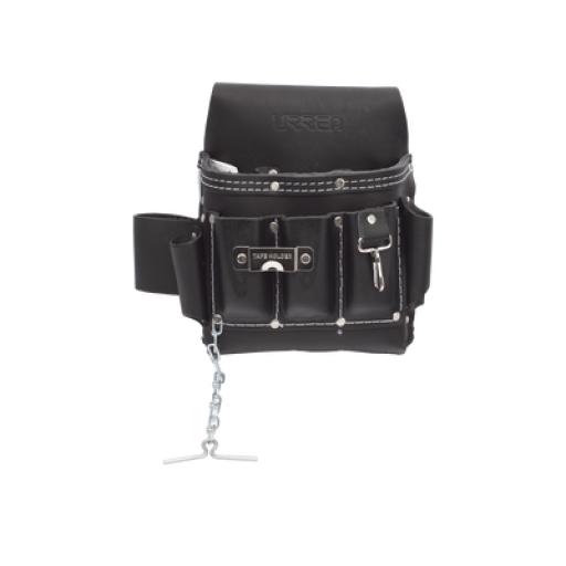 [URREA_SYS-BN133] Urrea Estuche porta herramienta de piel con cinturón, con 10 bolsillos, medidas 25.4 x 25.4 cm.