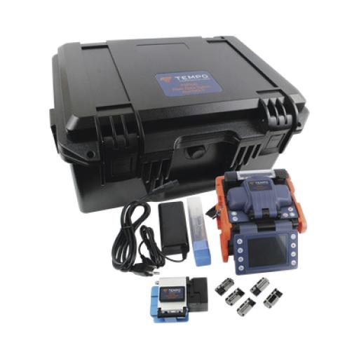 [TEMPO_FSP200-KIT1] Tempo Fusionadora de Fibra Óptica de Alineación por Núcleo con 6 Motores con Perdida Típica (SM); 0.01 dB (MM); 0.04 dB) 