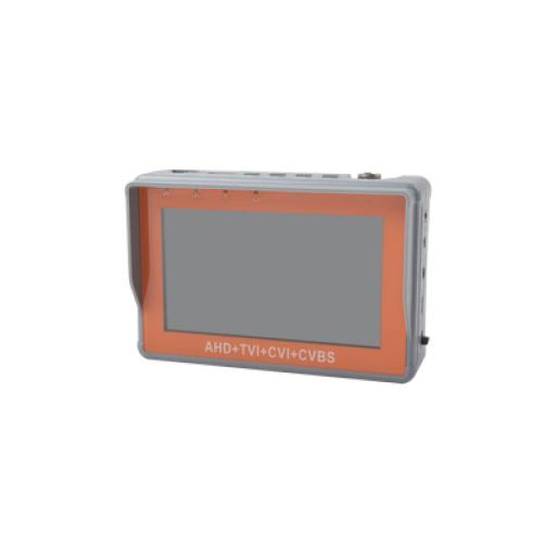 [SYSCOM_IV7WTEST-V2] Syscom Probador de Vídeo de Pulsera con Pantalla de 4" Para Cámaras HD-TVI 5MP, HD-CVI 5MP, AHD 5MP y Analógicas 1200 TVLs, control coaxitron