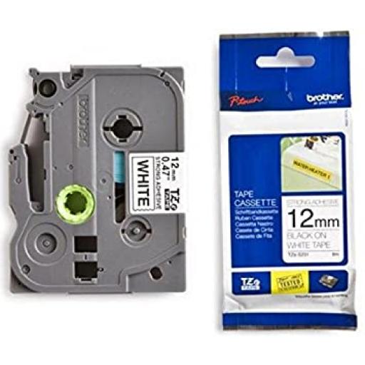 [BROTHER_TZE231] Cinta Brother TZE231 Negro en Blanco, 12mm x 8m