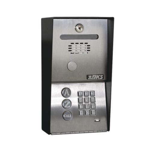 [DOORKING_1802-090] DoorKing Audioportero Telefónico DKS Con Directorio / 100 Números Telefónicos / Control Para 2 Puertas / Gabinete Para Sobreponer / Marcación a 16 Digitos / Linea análoga o digital