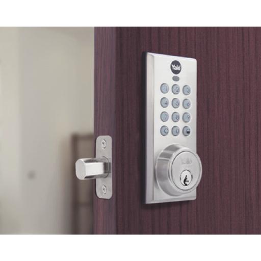 [ASSAABLOY_89071] Assa Abloy Cerradura Digital  con Teclado YDD114 / 10 usuarios/ Para Puerta Izq o Derecha de 60 a 70 mm