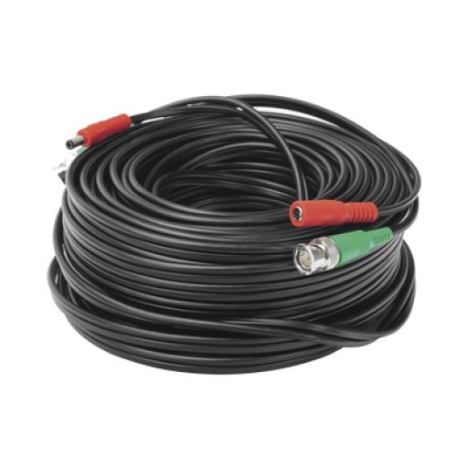 [EPCOM_DIY-30M-HD] Epcom Cable coaxial ( BNC RG59 ) + Alimentación / SIAMÉS / 30 Metros / 100 % COBRE / Para Cámaras 4K  / Uso interior y exterior
