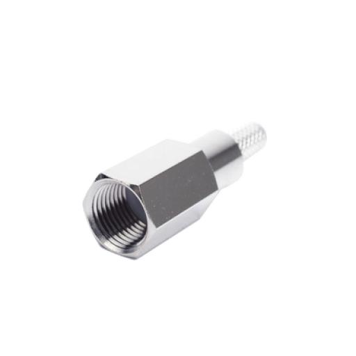 [RFINDUSTRIES_RFE-6000-C] RF Industries Conector FME Macho de anillo plegable para cable RG-58/U, Niquel/ Oro/ Teflón.