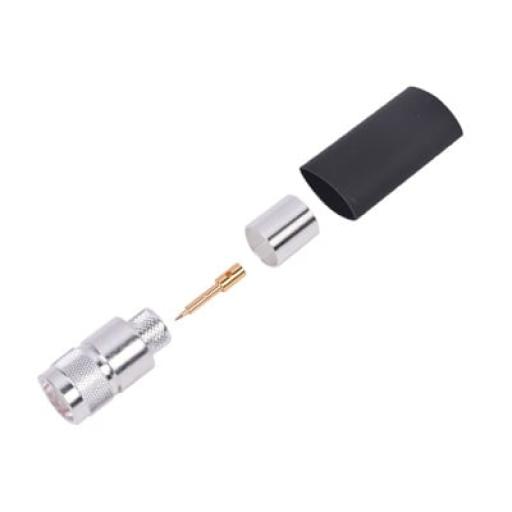 [RFINDUSTRIES_RFN-1006-2L2] RF Industries Conector N Macho de Anillo Plegable para 7977A (RF-600), LMR-600, CNT-600.