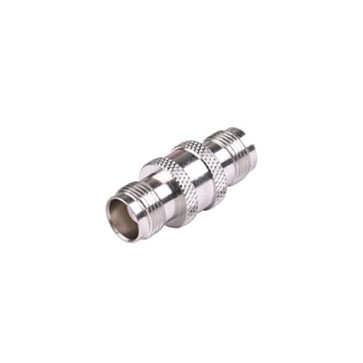 [RFINDUSTRIES_RFT-1225] RF Industries Adaptador Barril en Línea de Conector TNC Hembra a TNC Hembra, Níquel/ Oro/  Teflón.